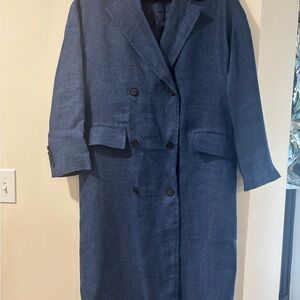 Zara Women's Blue Double-Breasted Dress